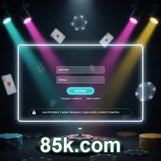 Tela do app 85k.com com depósitos menores no celular