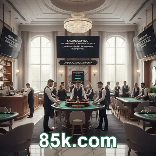 Tela mobile da 85k.com em ambiente de acesso confiável